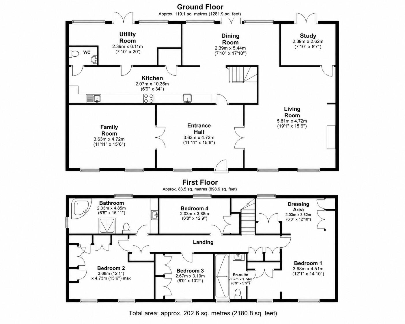 Riverside Cottages, Old Great North Road, Stibbington, Cambridgeshire PE8 6LR floorplan