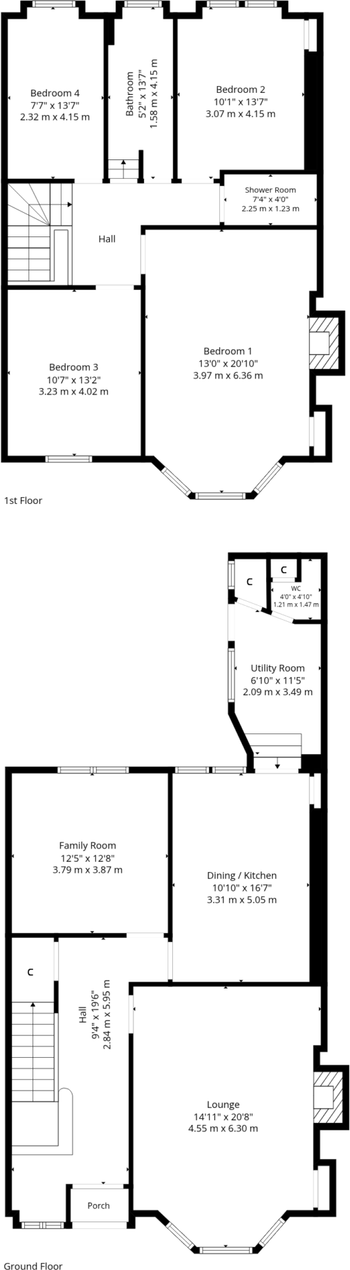 346 Kilmarnock Road, Newlands, G43 2DQ floorplan