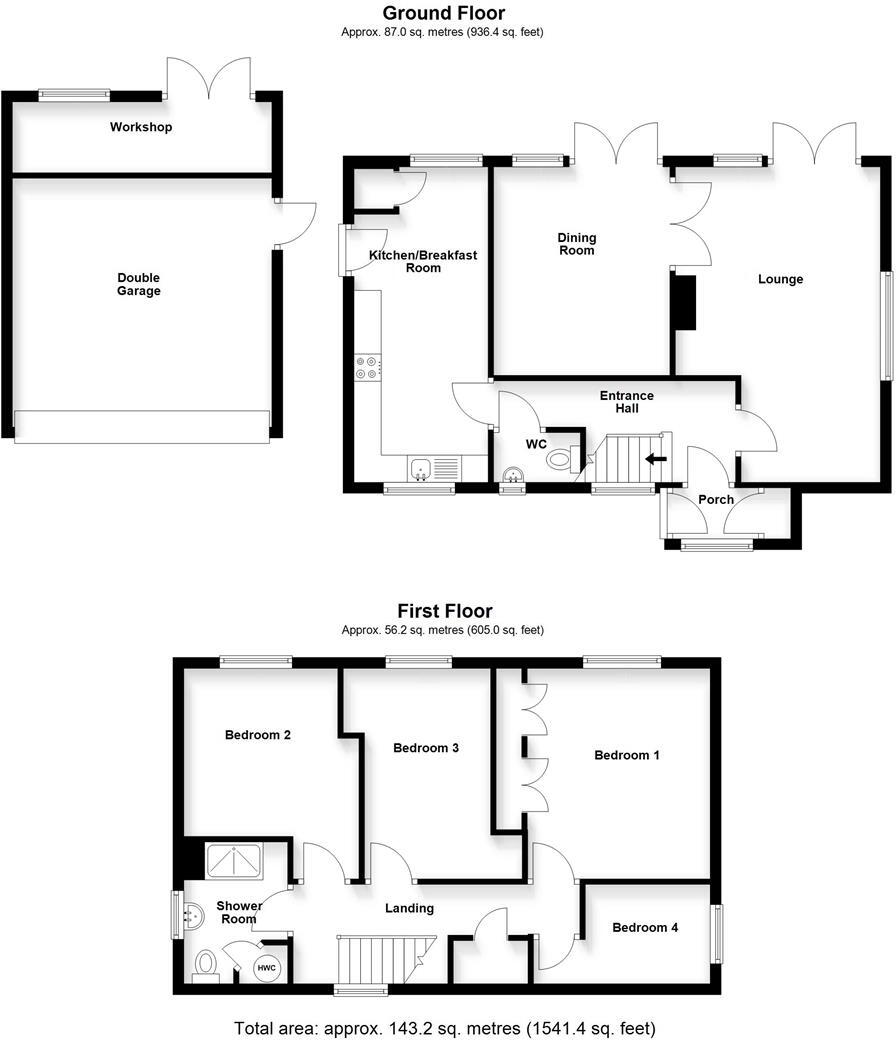 Whitney Drive, Stevenage floorplan