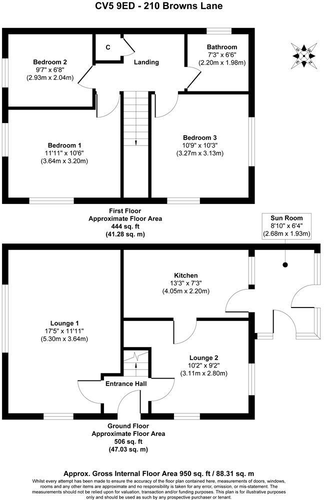 Browns Lane, Allesley floorplan