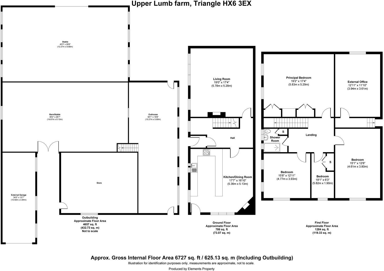 Upper Lumb Farm, Deep Lane, Triangle, Sowerby Bridge, HX6 3EX floorplan