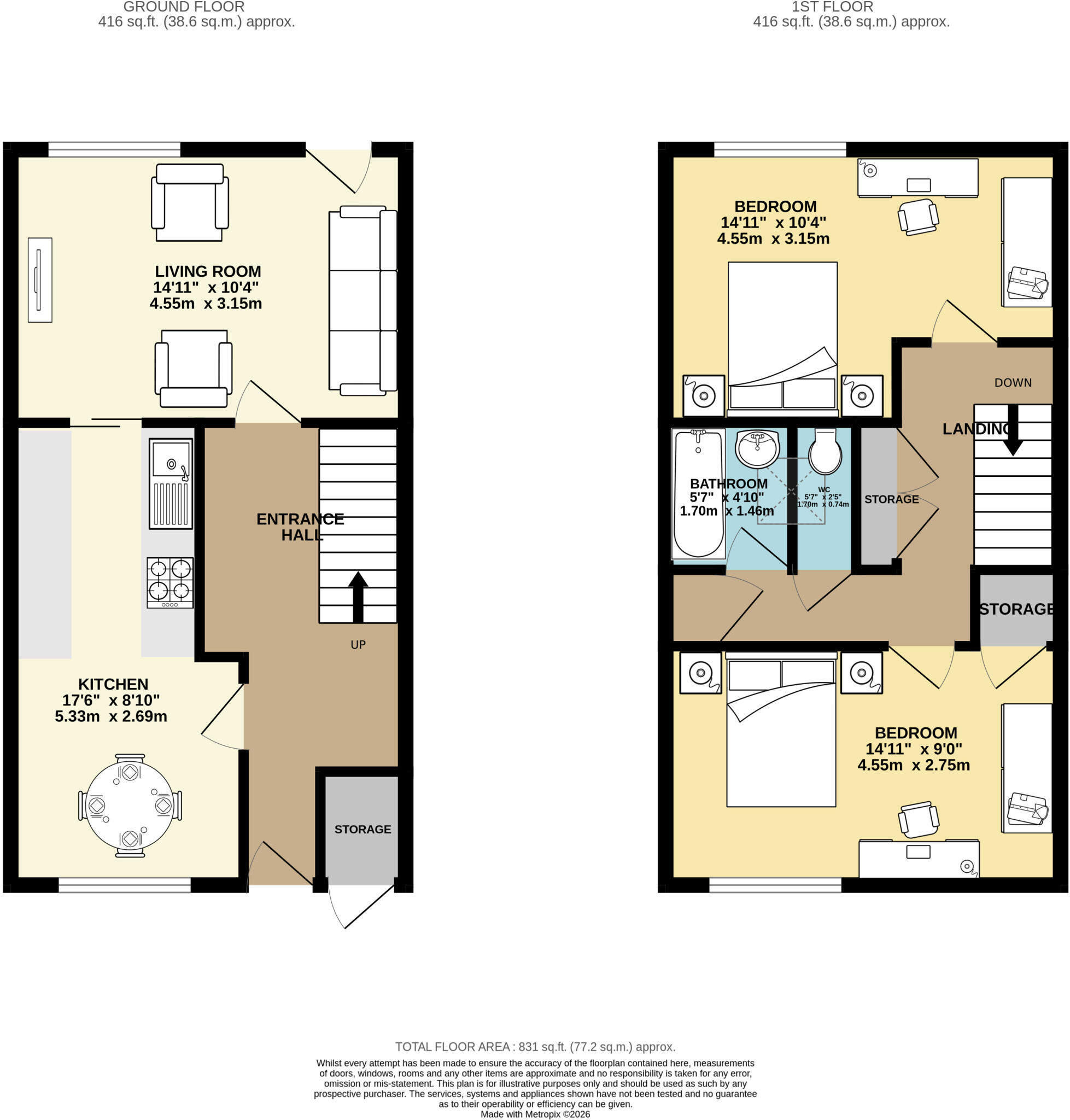 9 Irthing Walk, Brampton, Cumbria floorplan
