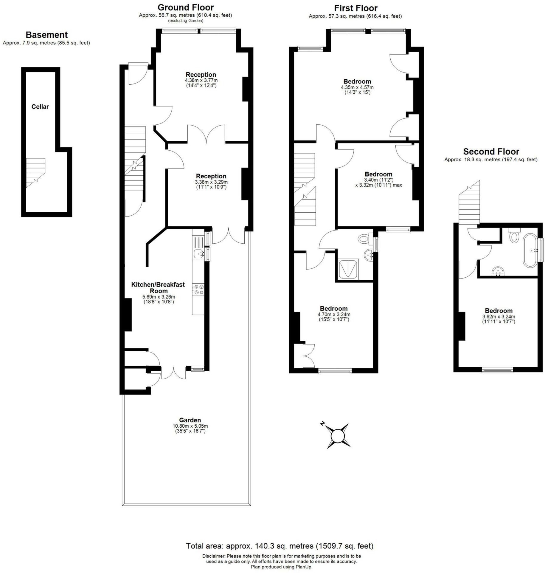Stirling Road, London floorplan
