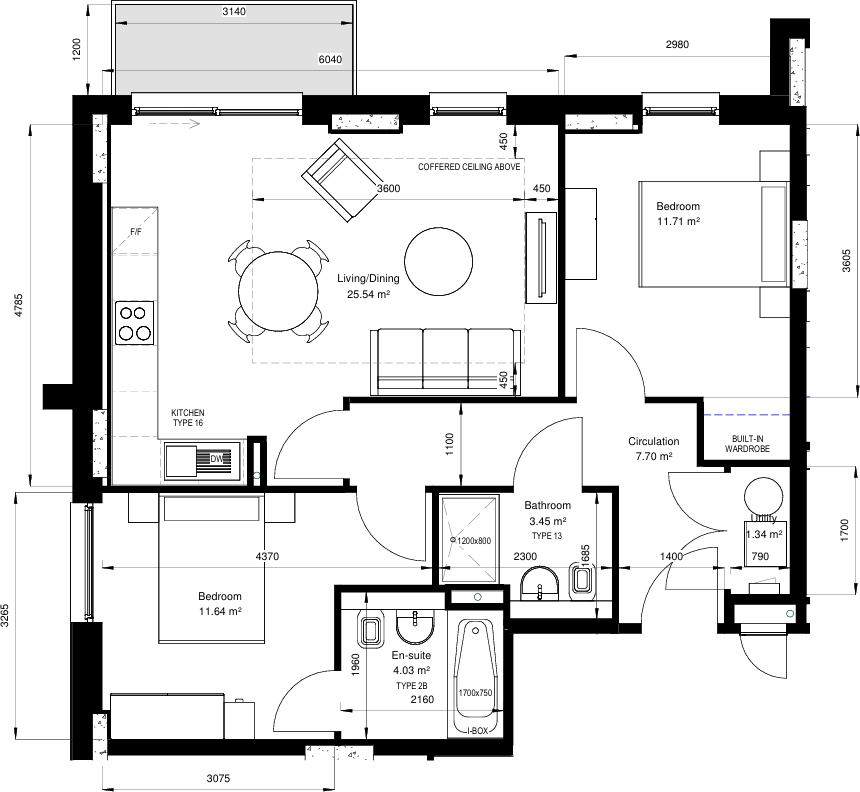 Apartment 2 Springmount Mill, Springmount Building floorplan