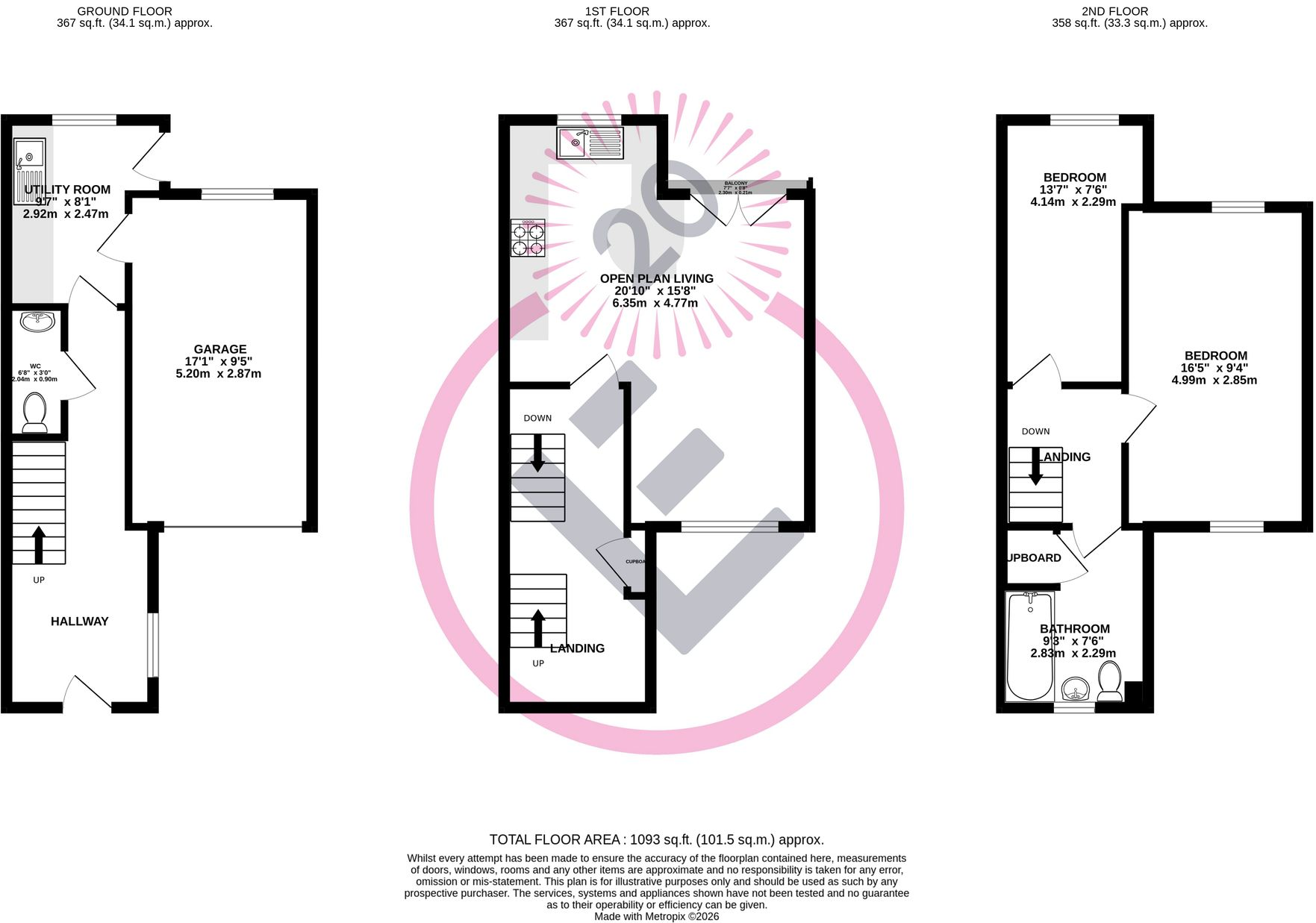 Allandale Gardens, Lancaster, LA1 floorplan