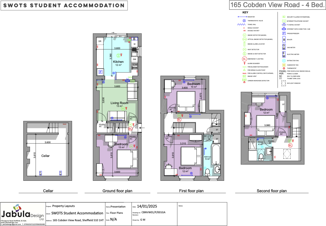 Cobden View Road, Sheffield, S10 floorplan