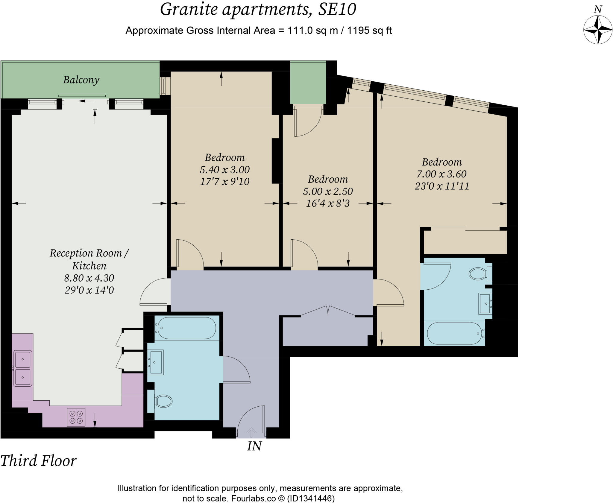 Granite Apartments, River Gardens Walk Greenwich SE10 floorplan