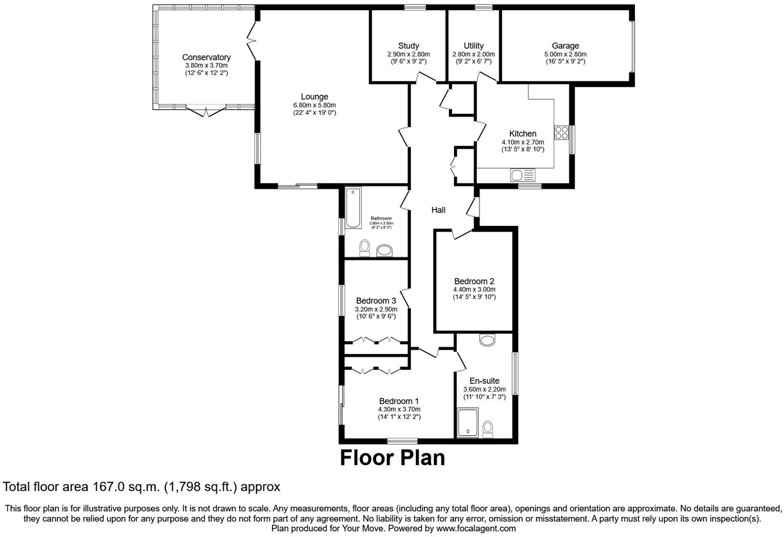 Cambridge Drive, Great Lumley, Chester Le Street, Durham, DH3 floorplan