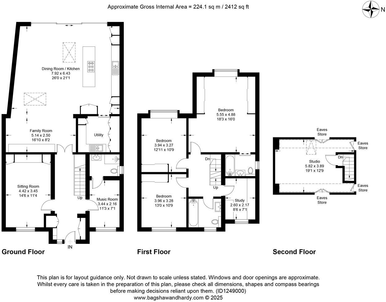 Stoneleigh Park Road, Epsom floorplan