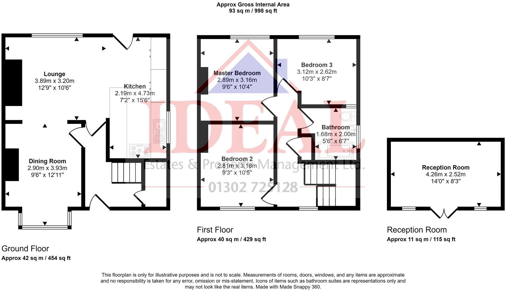 Crossfield Lane, Skellow, Doncaster floorplan