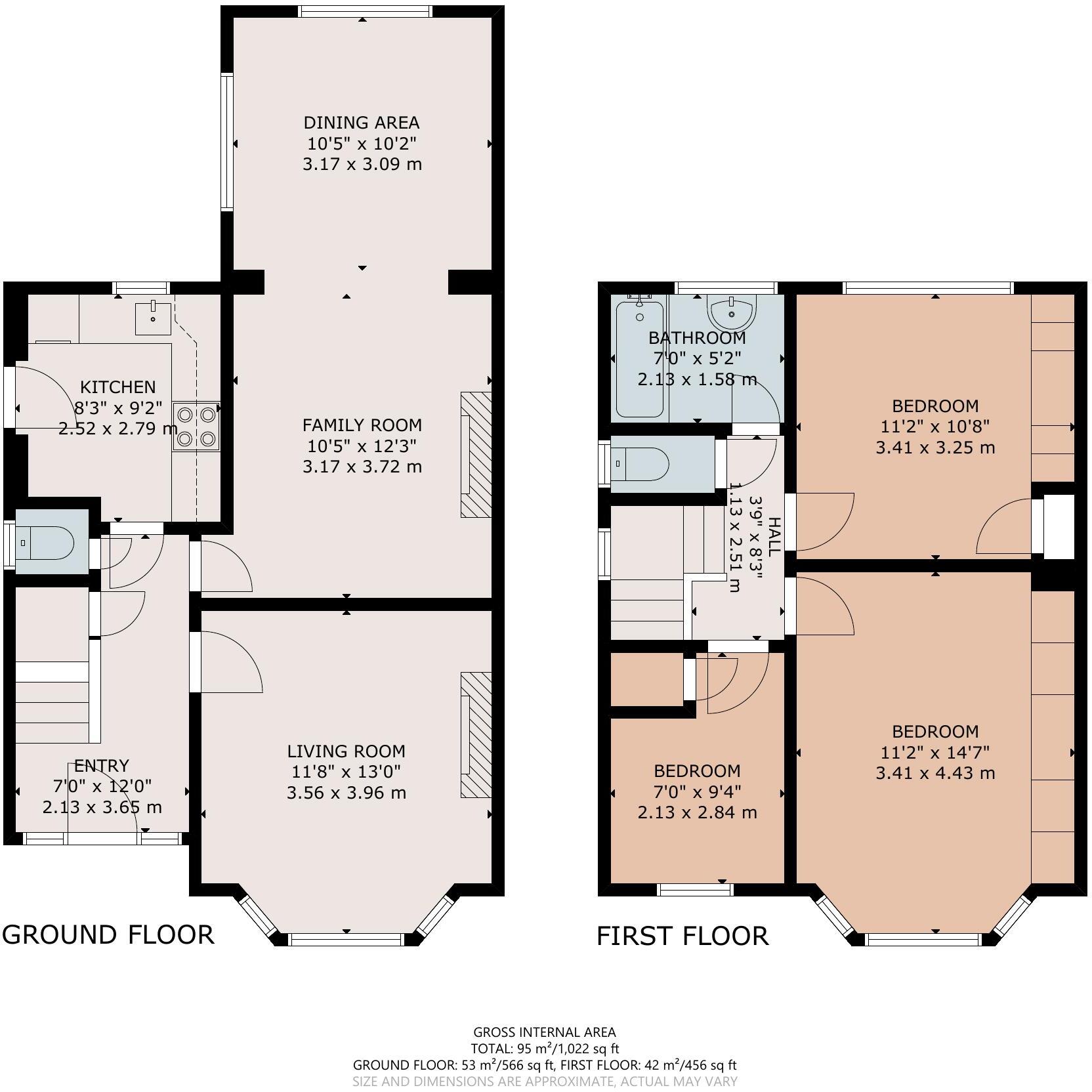 Heol Gabriel, Whitchurch, Cardiff, South Glamorgan, CF14 floorplan