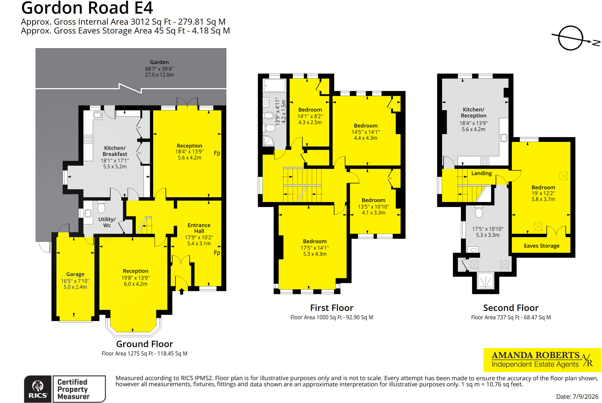 Gordon Road, Chingford, Waltham Forest floorplan