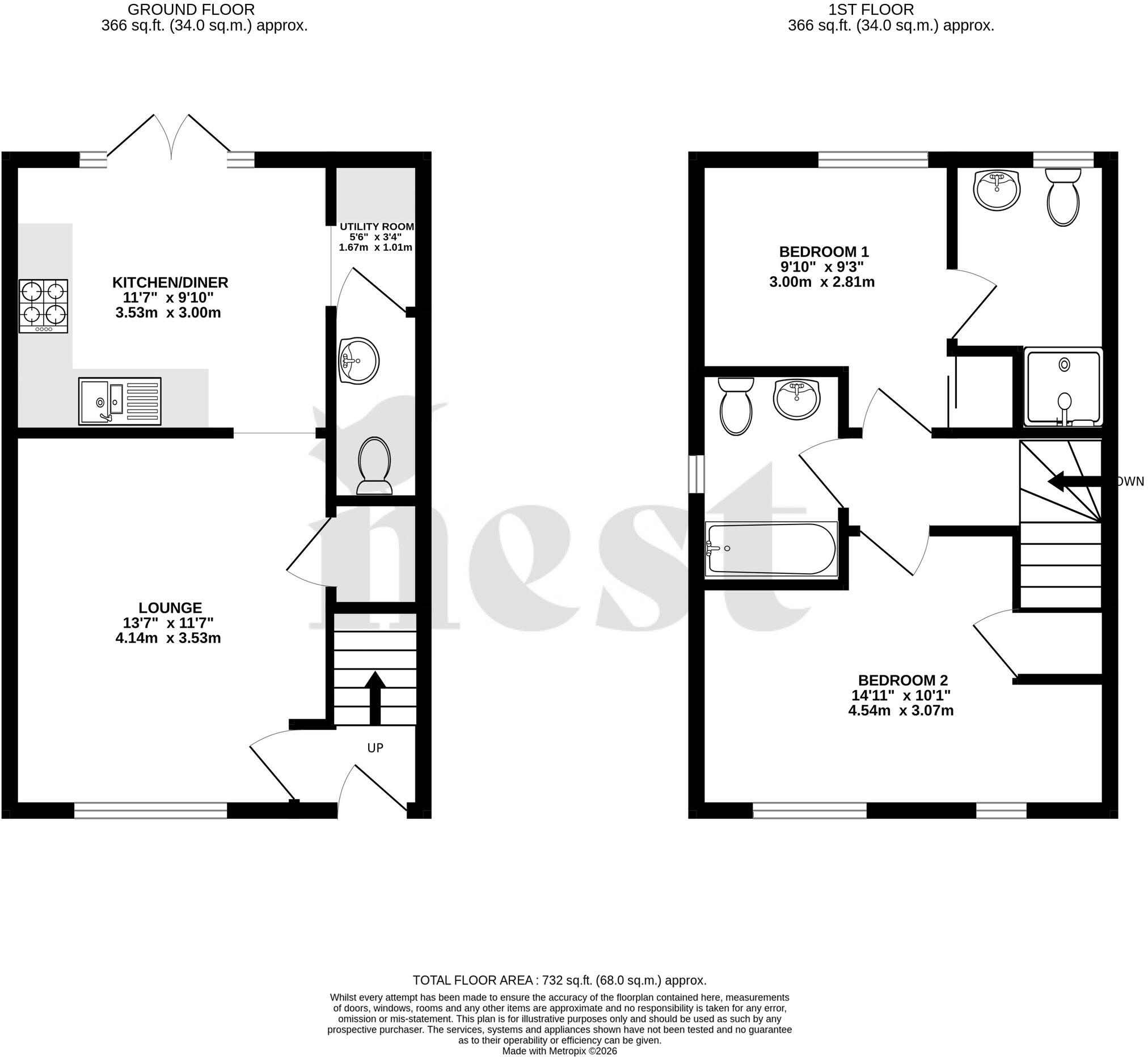 Fig Tree Crescent, Bridgwater, Somerset floorplan