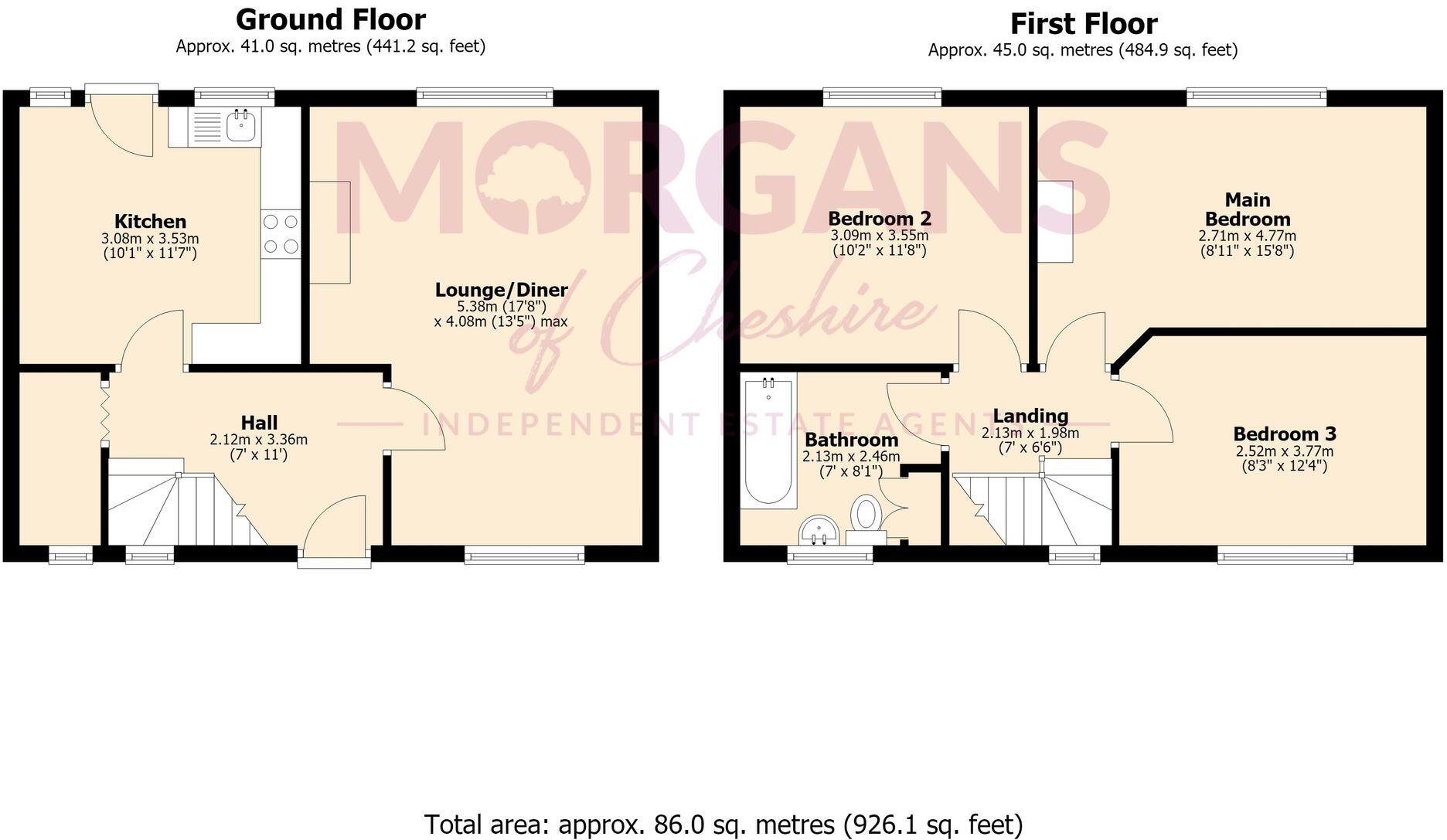 Lime Avenue, Weaverham, CW8 floorplan