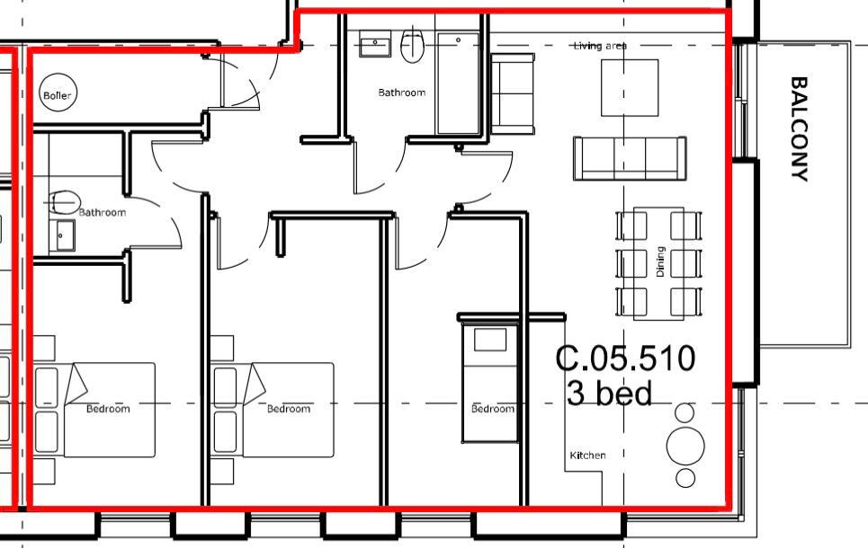 Apartment C511 Pomona Strand, Pomona Strand floorplan