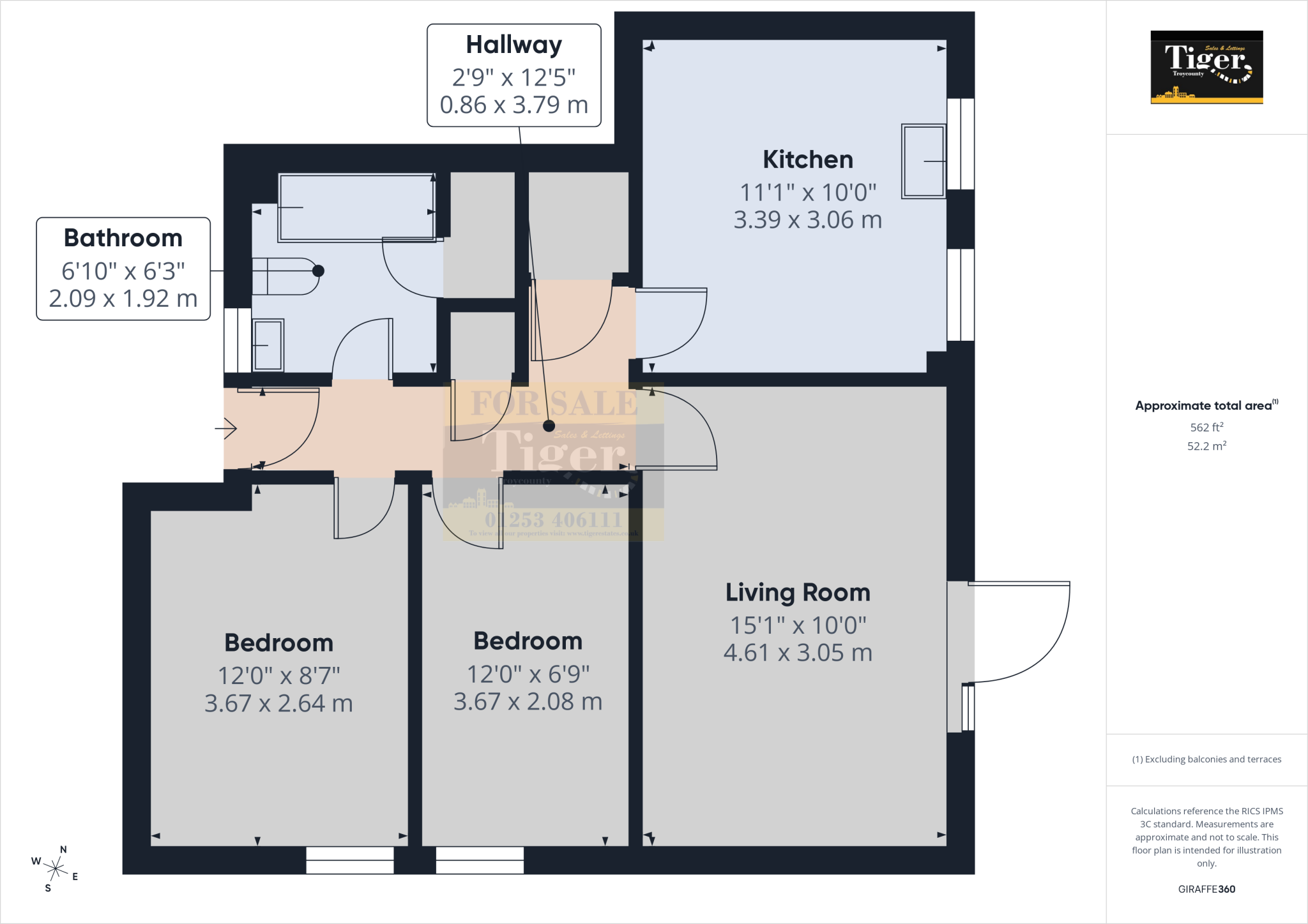 Bloomfield Court, Preston floorplan
