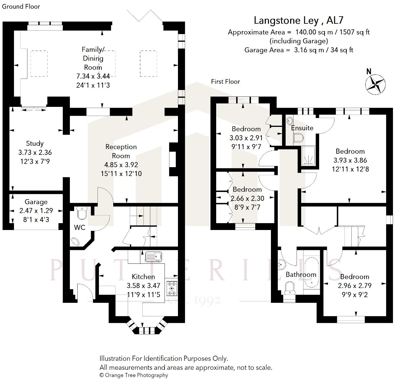 Langstone Ley, Welwyn Garden City, Hertfordshire, AL7 floorplan