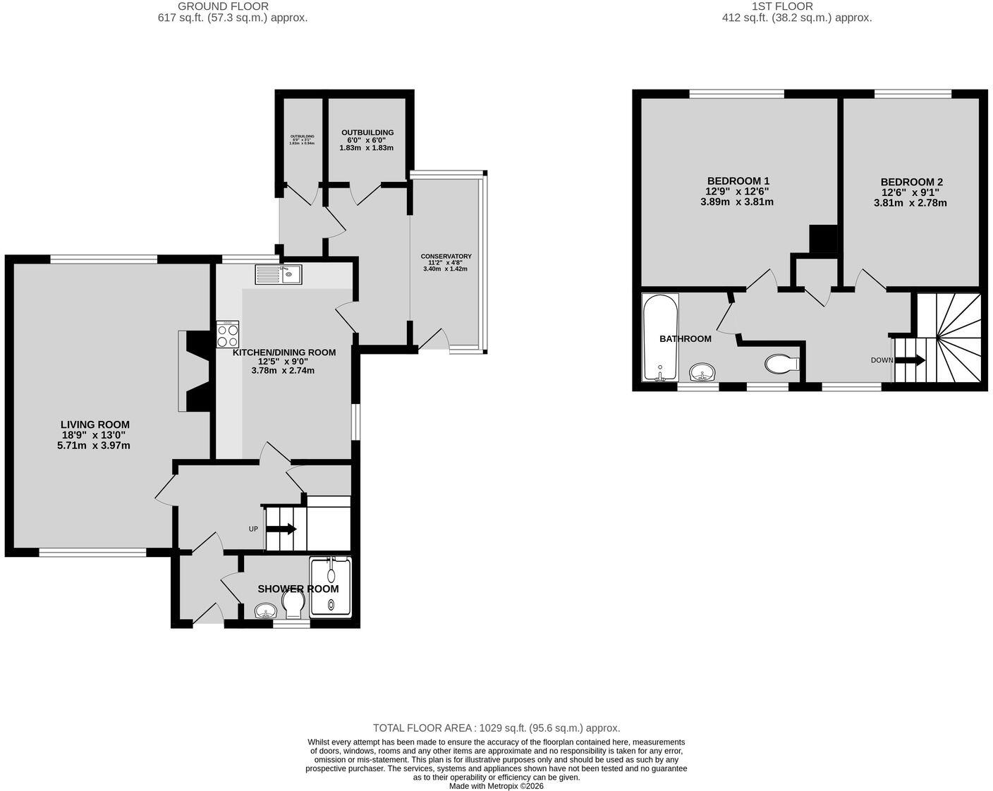 Round Close Road, Adderbury floorplan