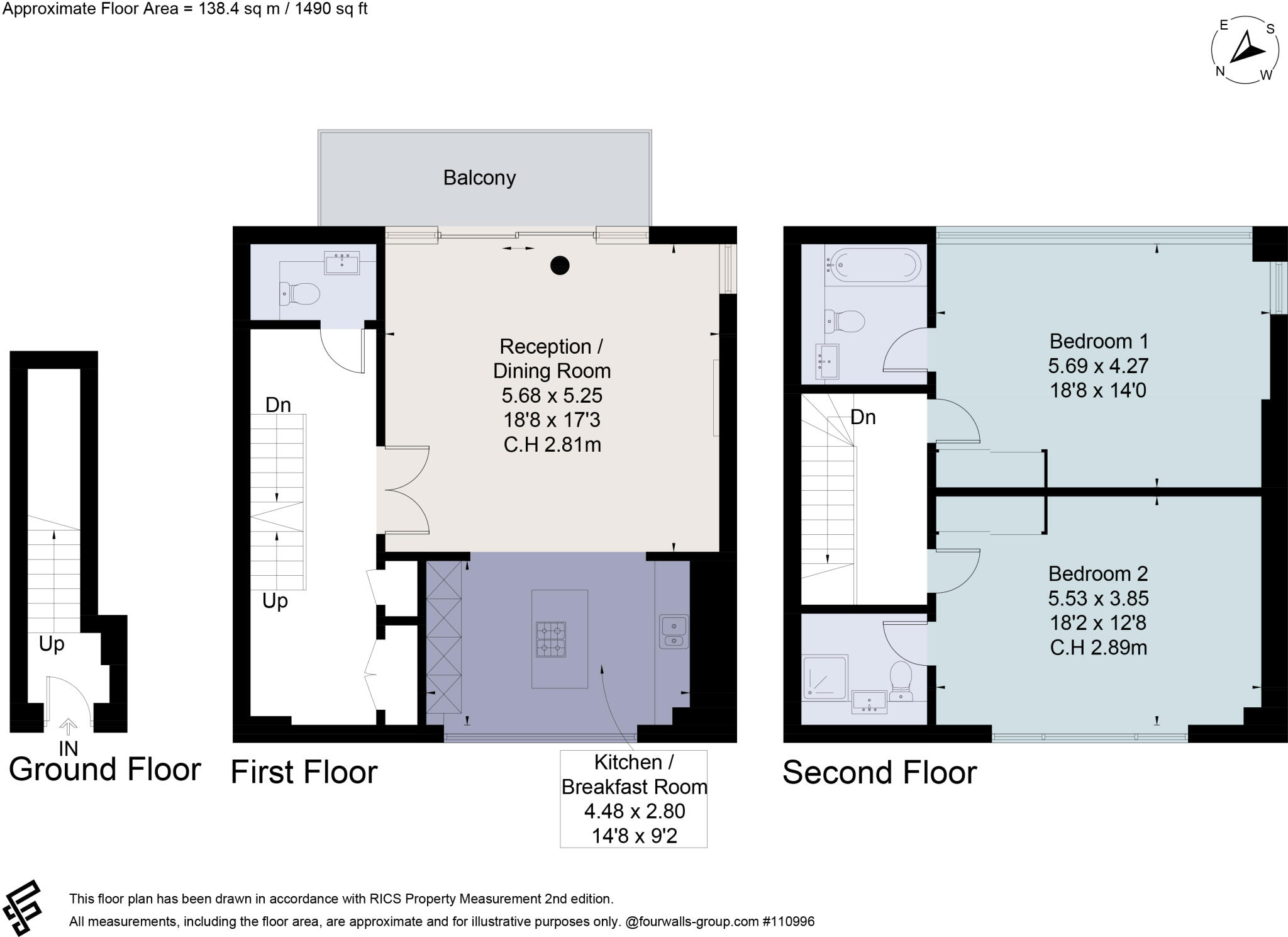 Central Avenue, Fulham, London, SW6 floorplan