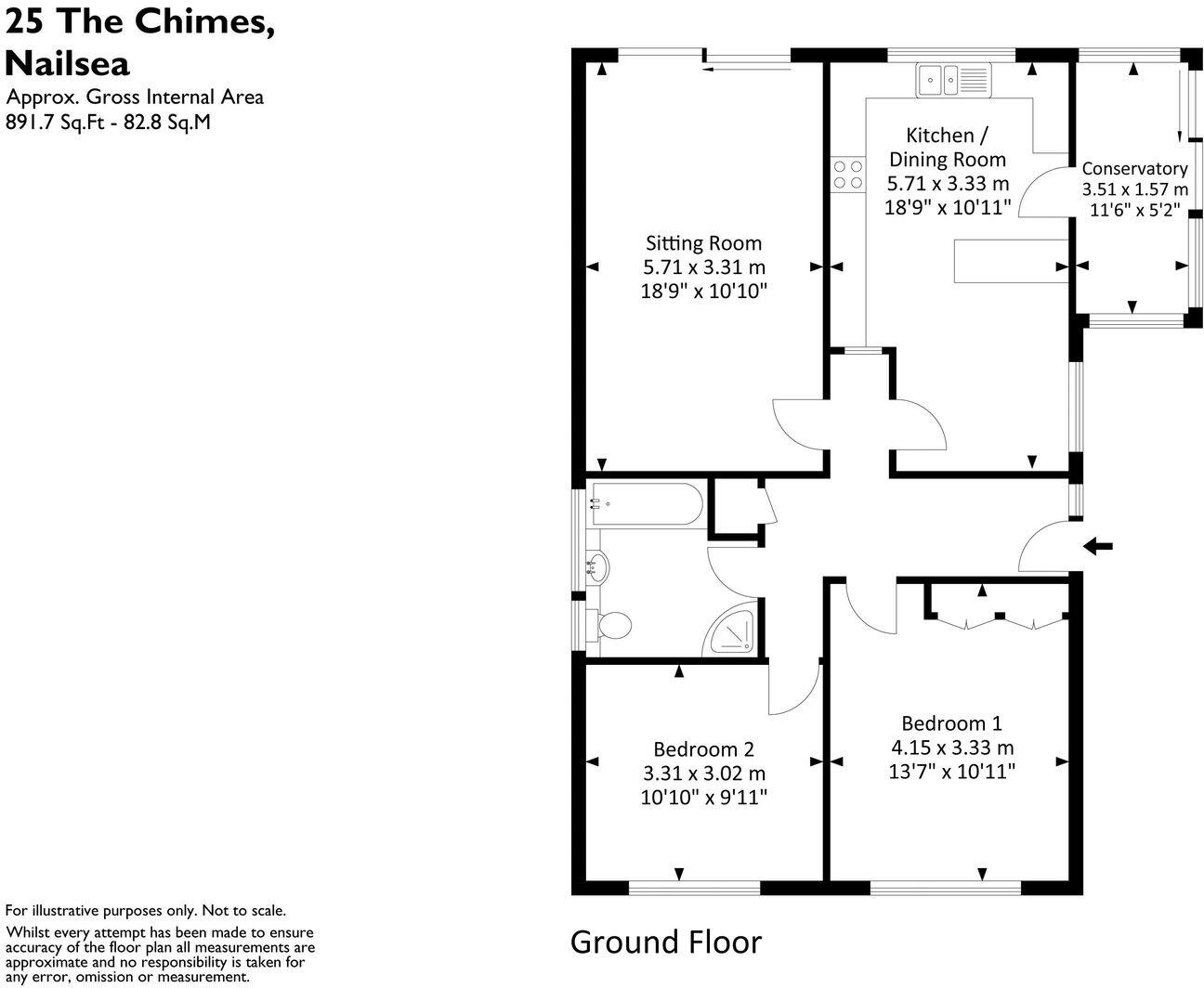 The Chimes, Nailsea - a delightful cul de sac floorplan
