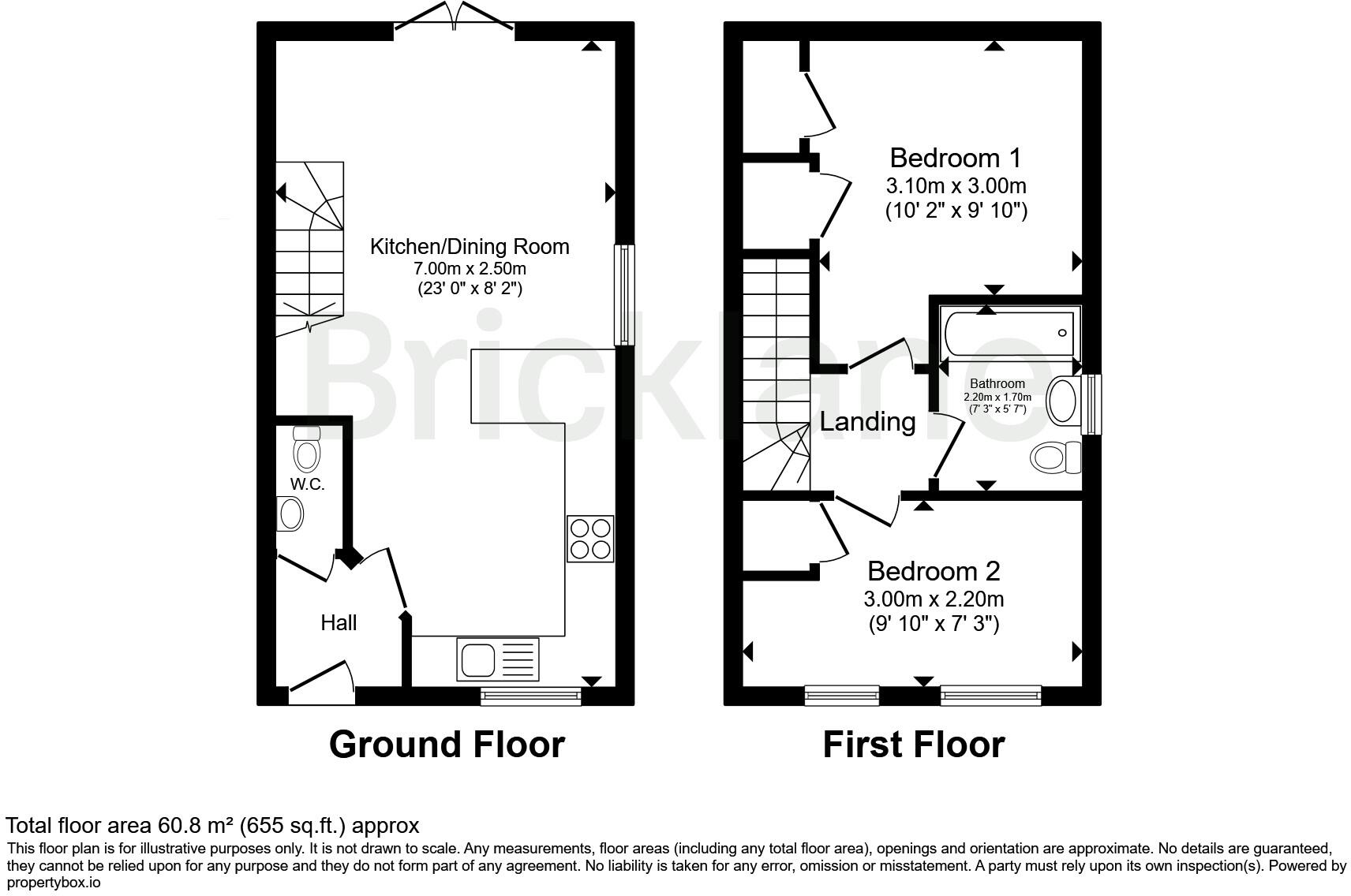 Handscomb Way, Bishops Stortford, Hertfordshire floorplan