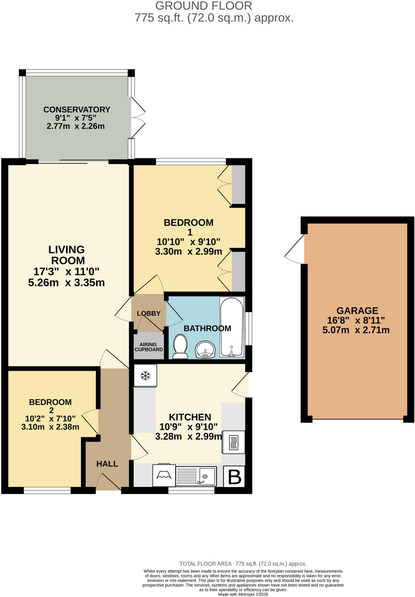 William Close, Wymondham, Norfolk, NR18 floorplan