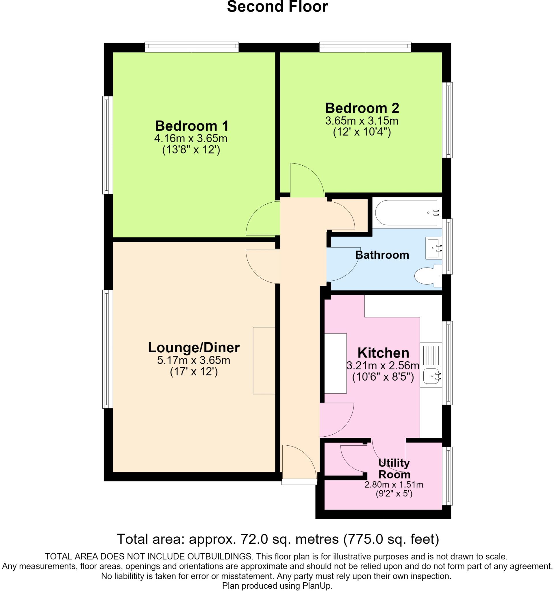 Meadway Court, Southwick floorplan