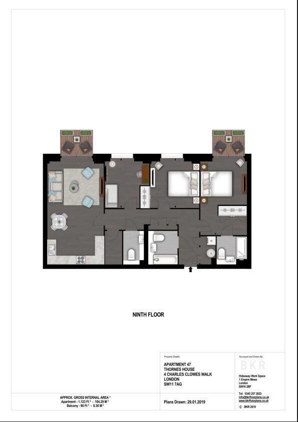 Charles Clowes Walk, London, SW11 7AG floorplan