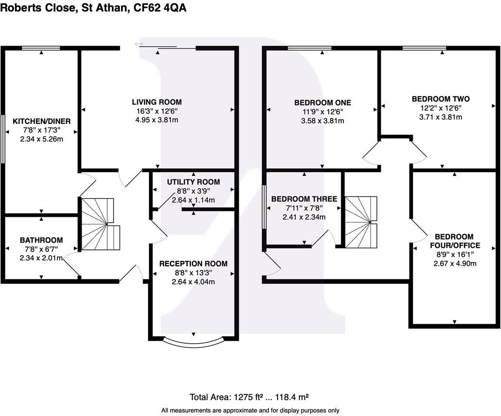 Roberts Close, St. Athan, Barry floorplan