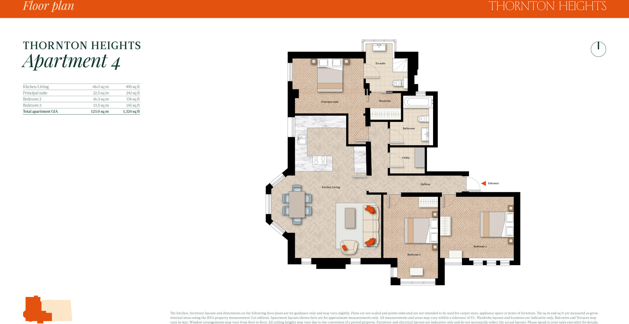 Thornton Heights, Hillside, Wimbledon, London, SW19 floorplan