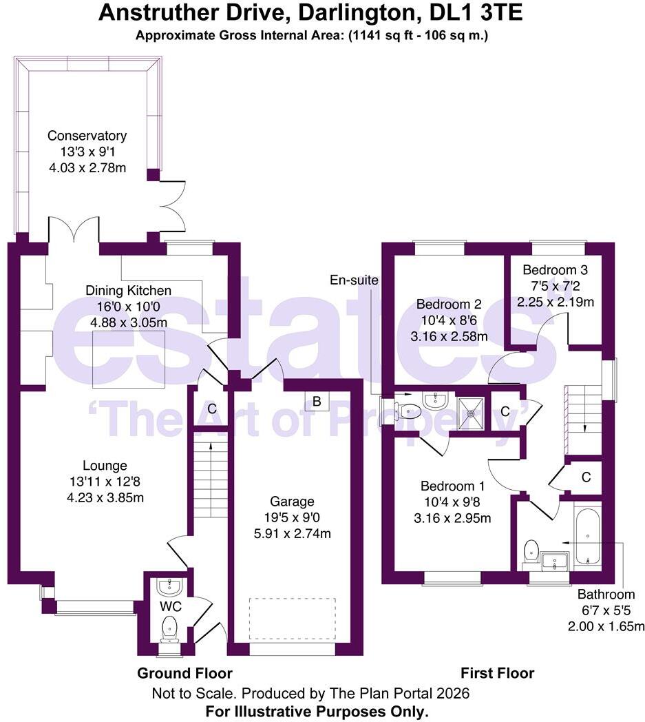 Anstruther Drive, Darlington, DL1 3TE floorplan