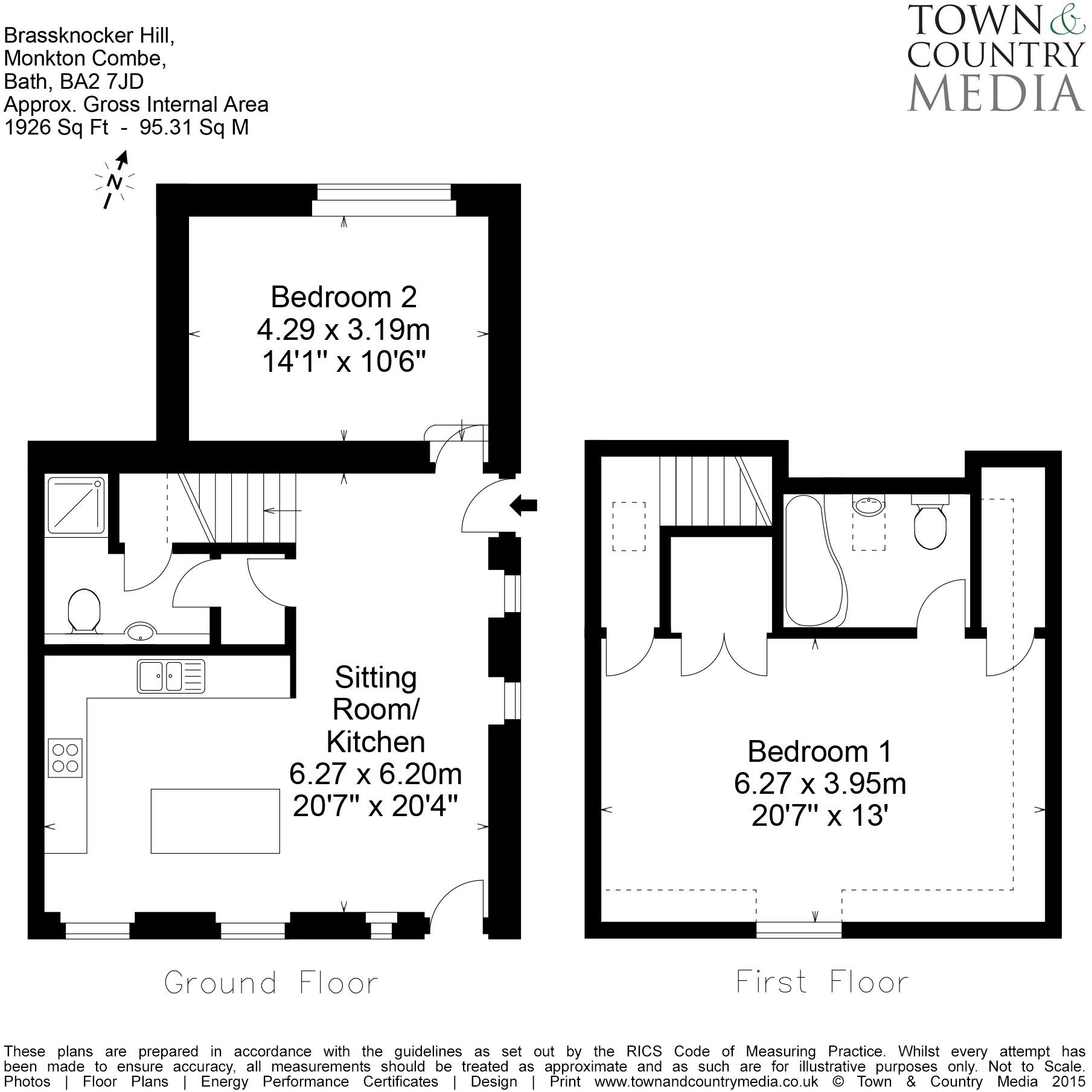 Brassknocker Hill, Monkton Combe, Bath, Somerset, BA2 floorplan