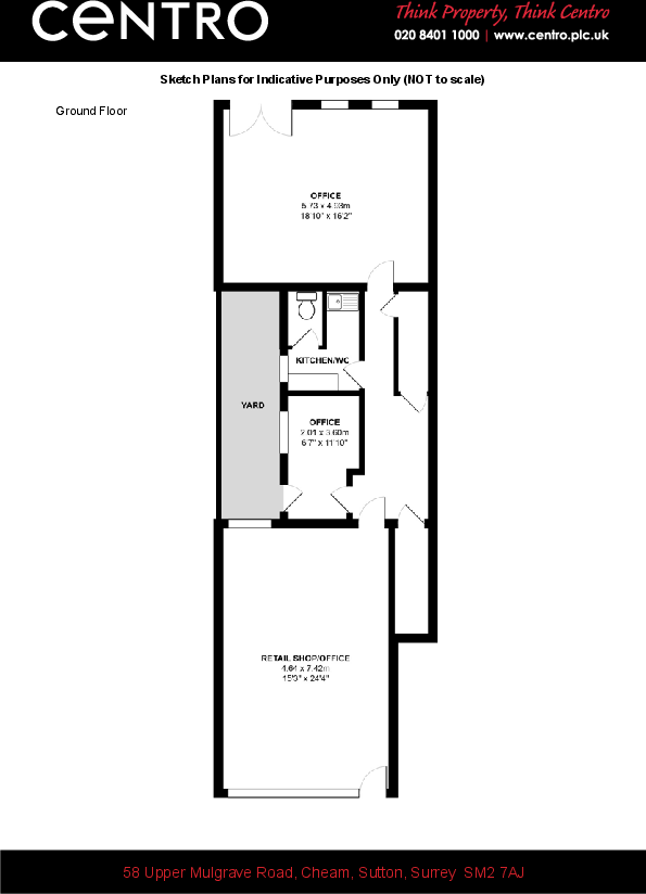58 Upper Mulgrave Rd Cheam - Floor Plans (NOT to scale)