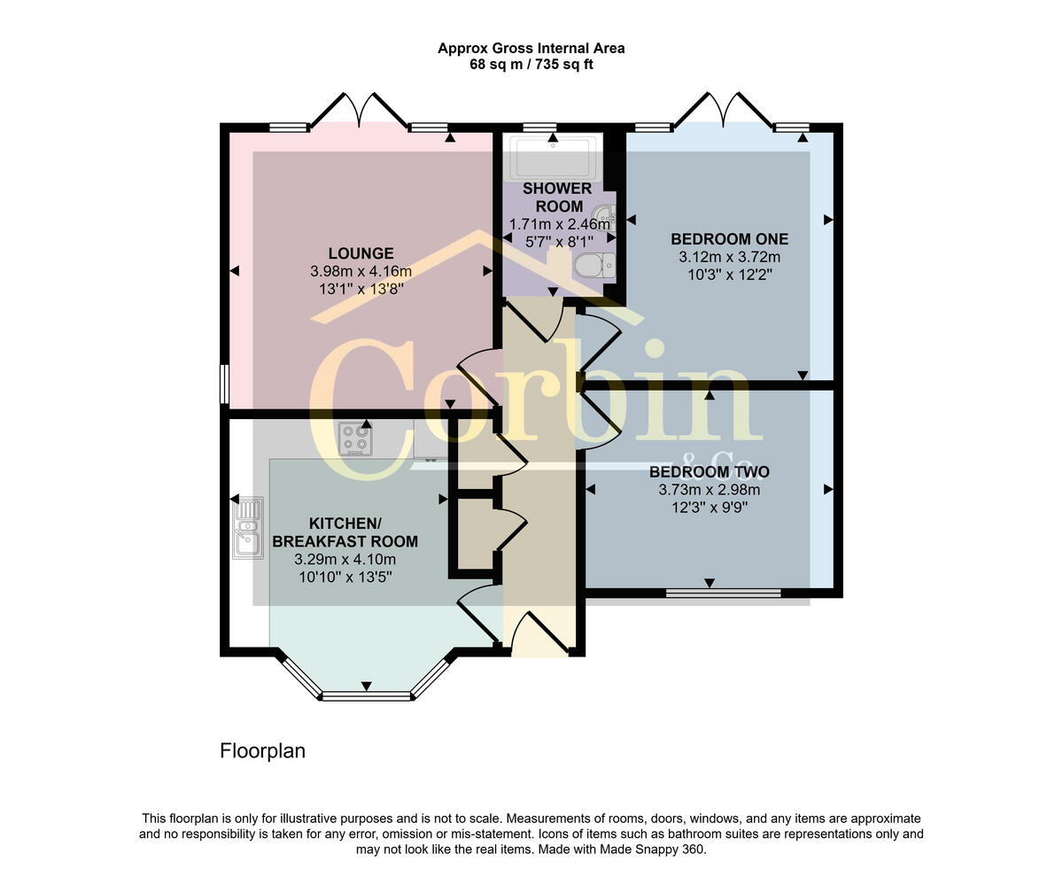 Beswick Avenue, Bournemouth, BH10 4 floorplan