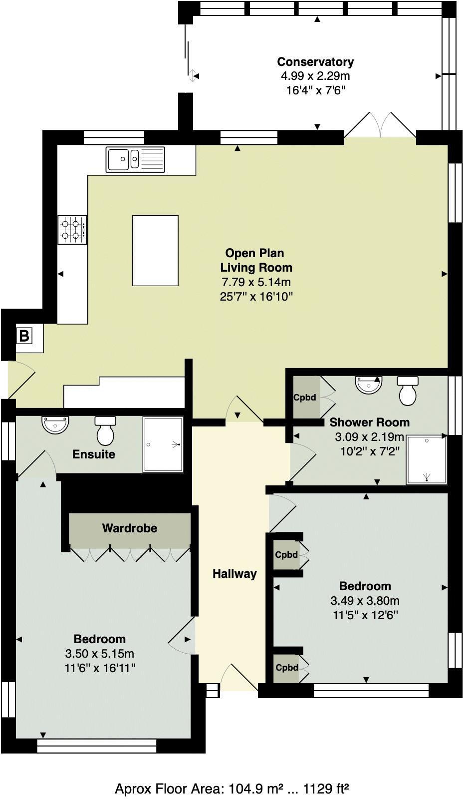 Laburnum Road, Newton Abbot floorplan