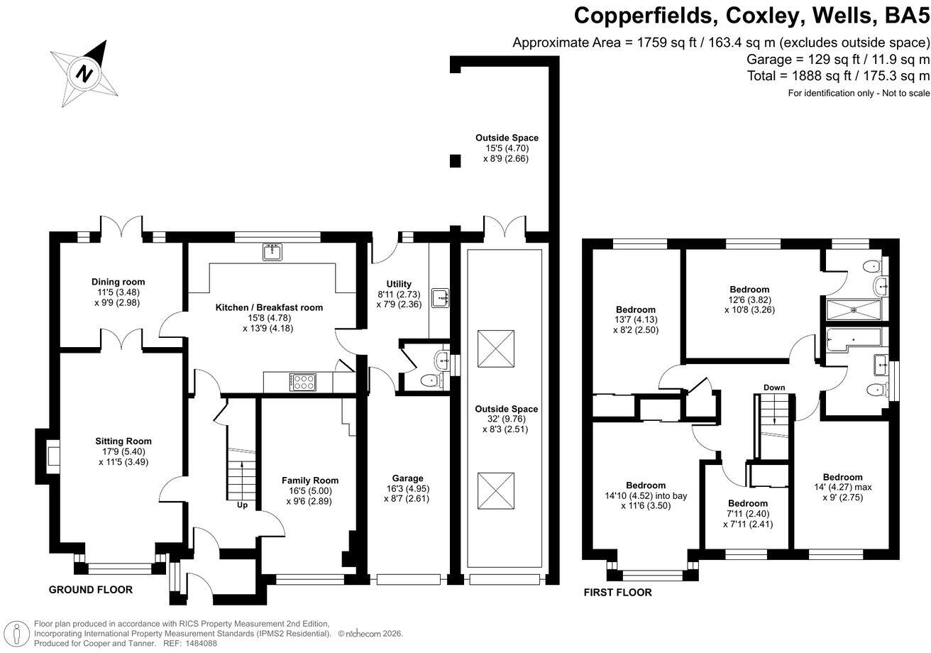  Coxley, Wells, BA5 floorplan