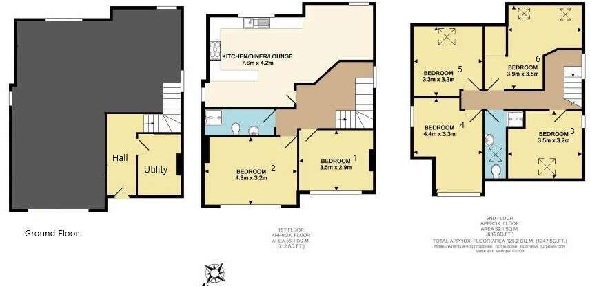 79 Bower Road, Crookesmoor, S10 1ER floorplan