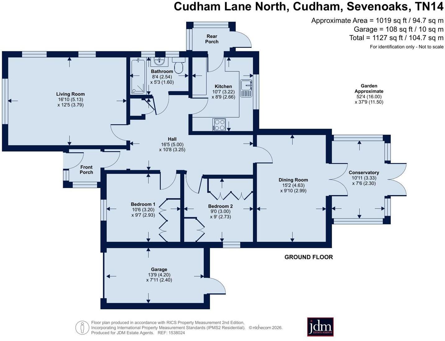 Cudham Lane North, Cudham, Sevenoaks, Kent, TN14 floorplan