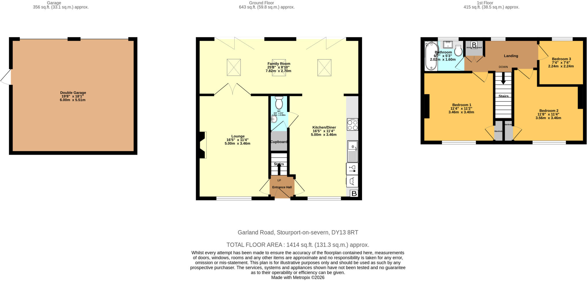 Garland Road, Stourport-on-severn, DY13 floorplan