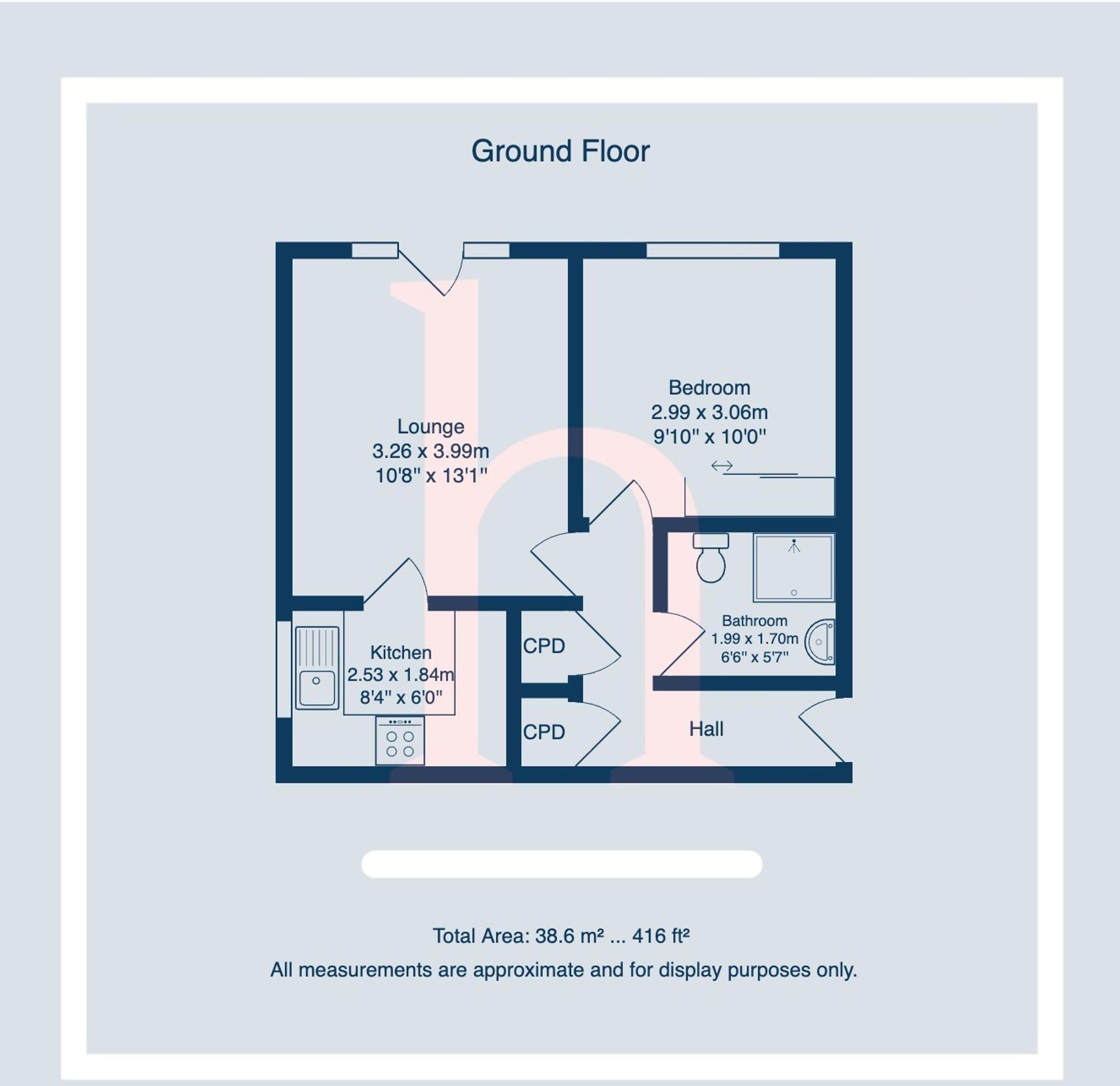 Cromer Court, 81 Alderley Road, CH47 floorplan
