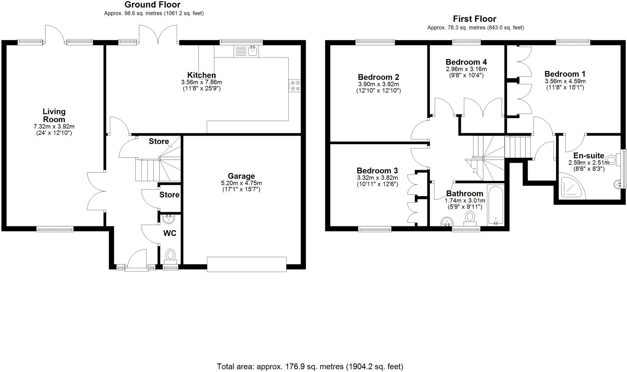 Longdean Park, Chester Le Street, Durham, DH3 floorplan