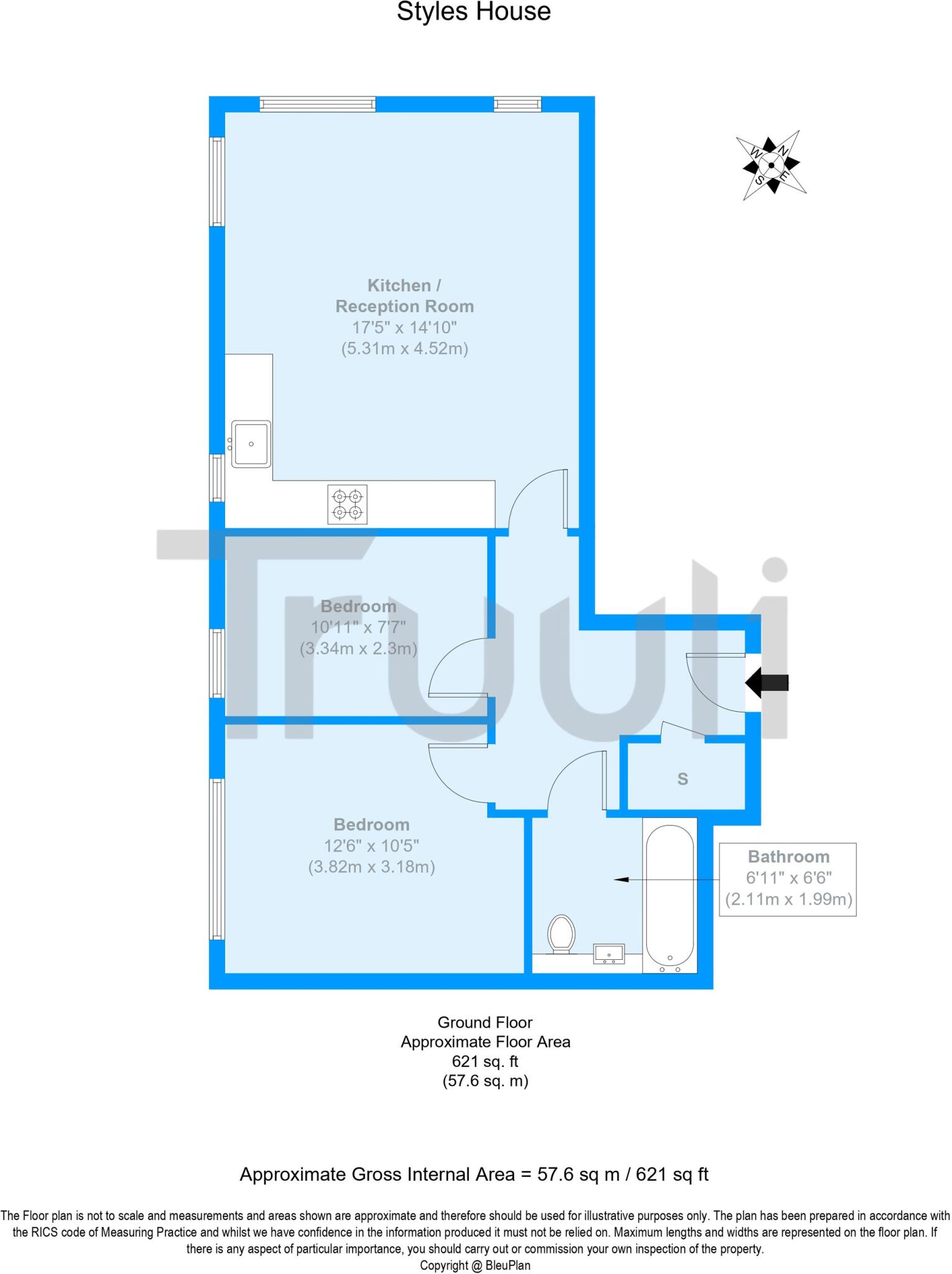 Cairns Avenue, Styles House, SW16 floorplan