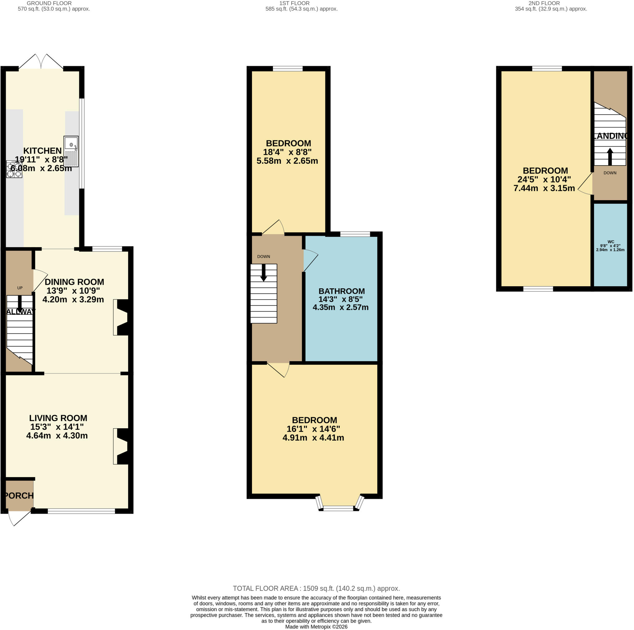 St. Johns Street, Bridlington, East Yorkshire, YO16 floorplan