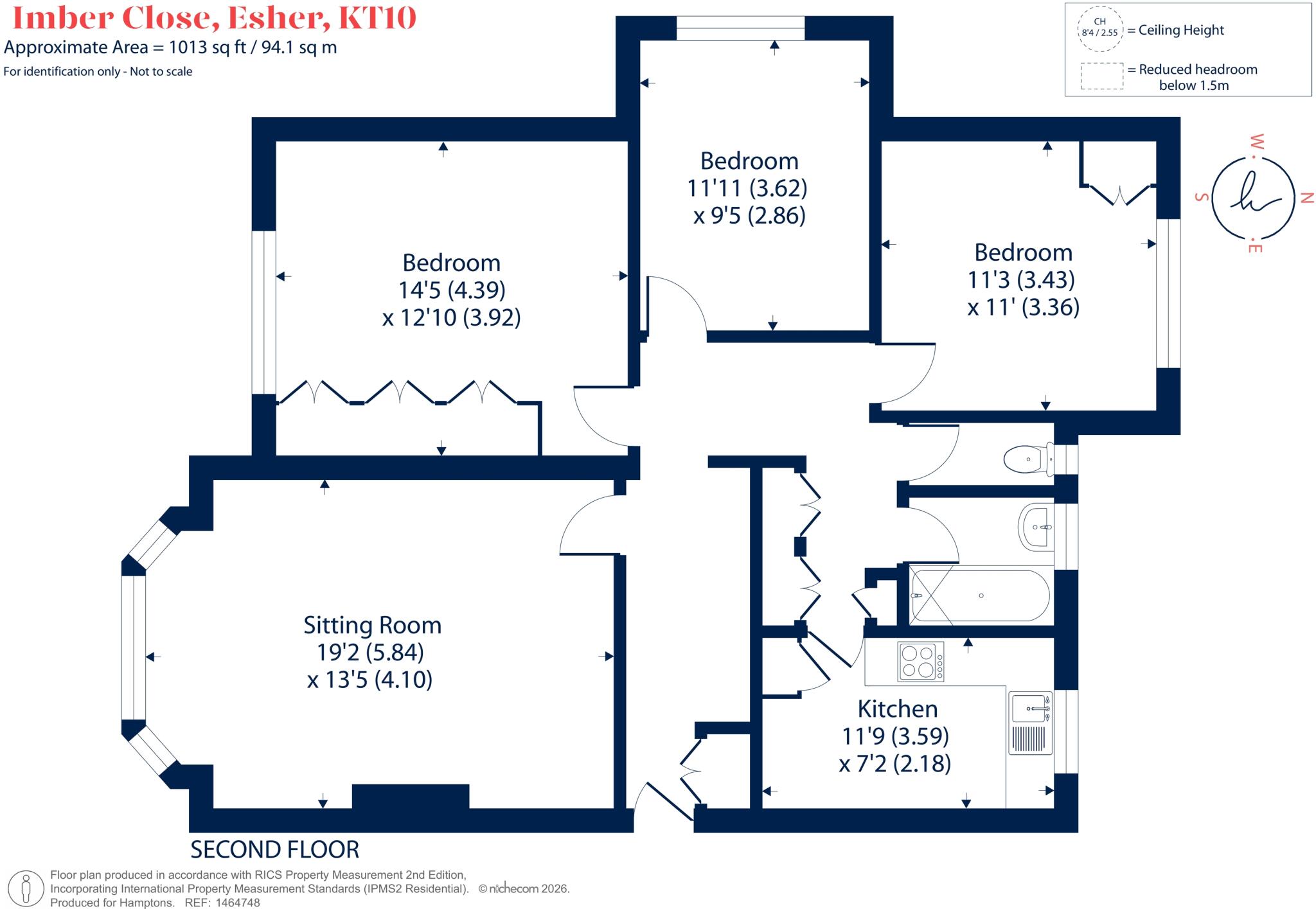 Imber Close, Esher KT10 floorplan