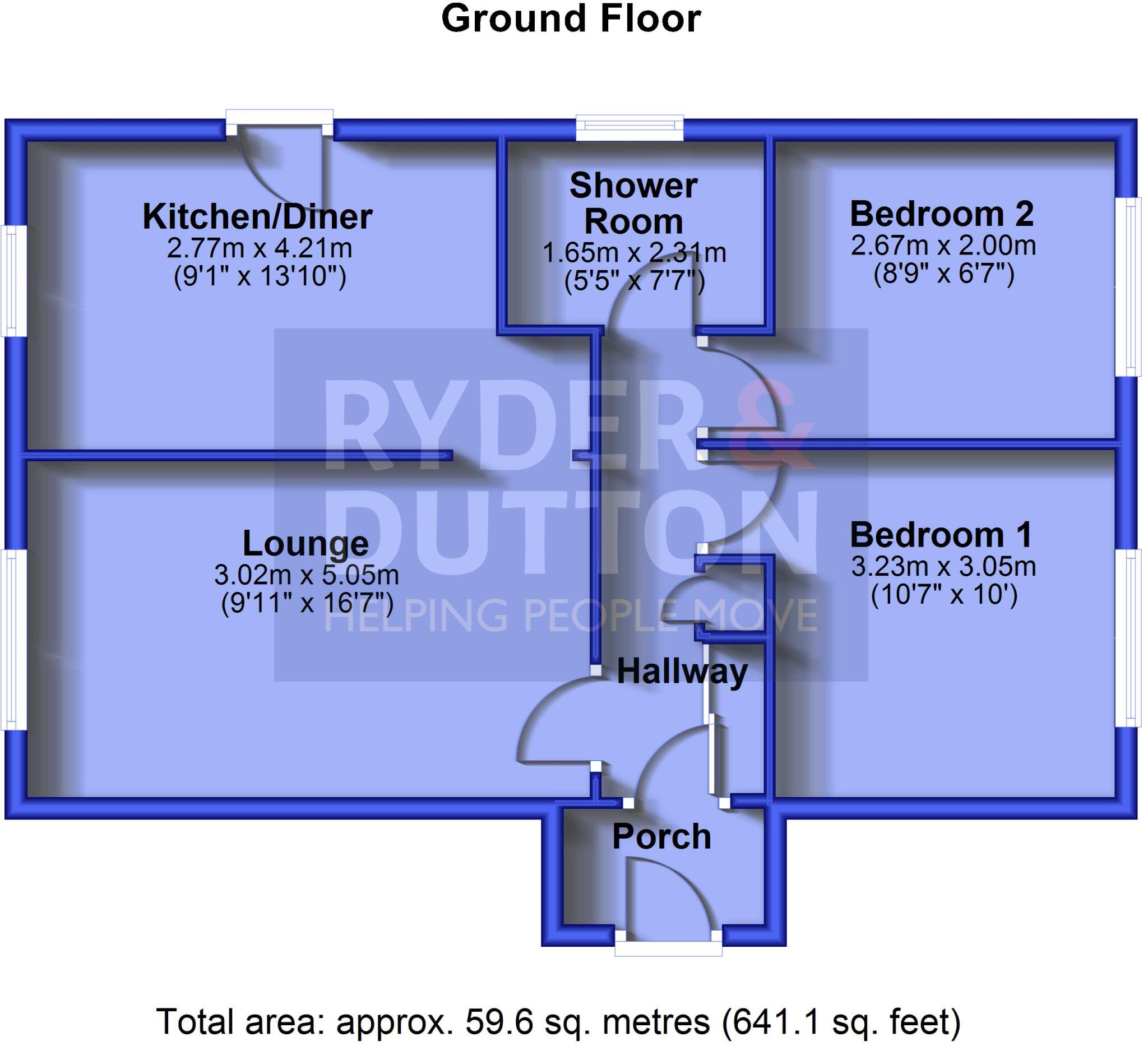 Whitehouse Close, Heywood, Greater Manchester, OL10 floorplan