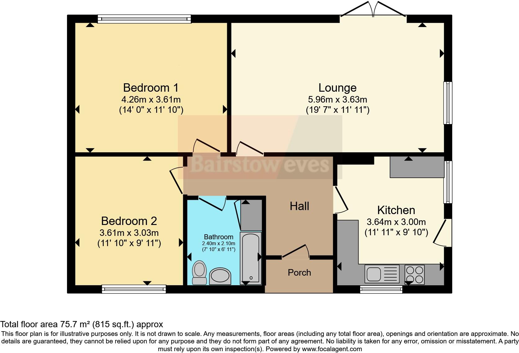 Birds Lane, Kirkby-in-Ashfield, Nottingham, Nottinghamshire, NG17 floorplan