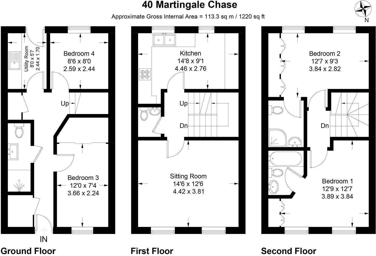 Martingale Chase, Newbury, Berkshire, RG14 floorplan