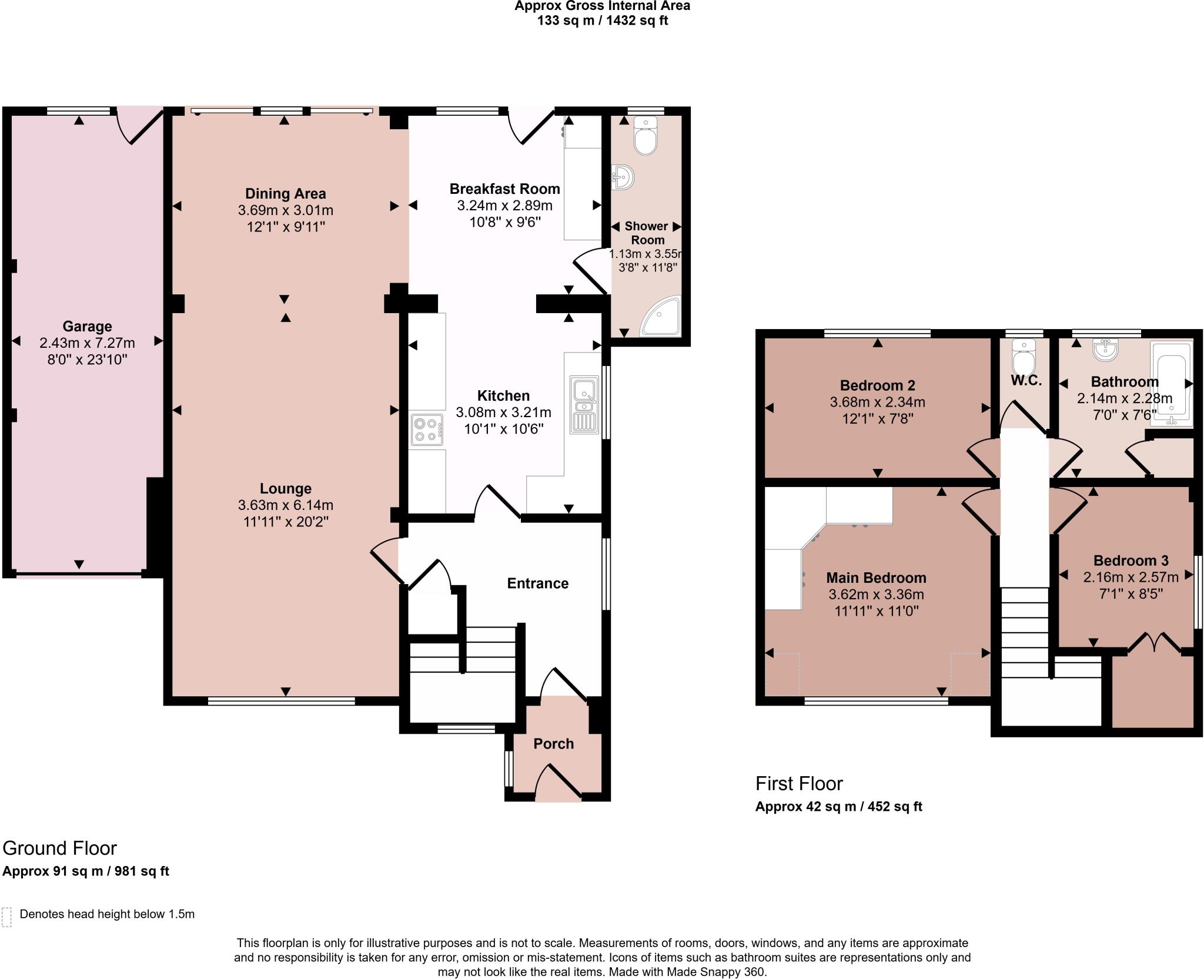 Garnetts, Takeley floorplan