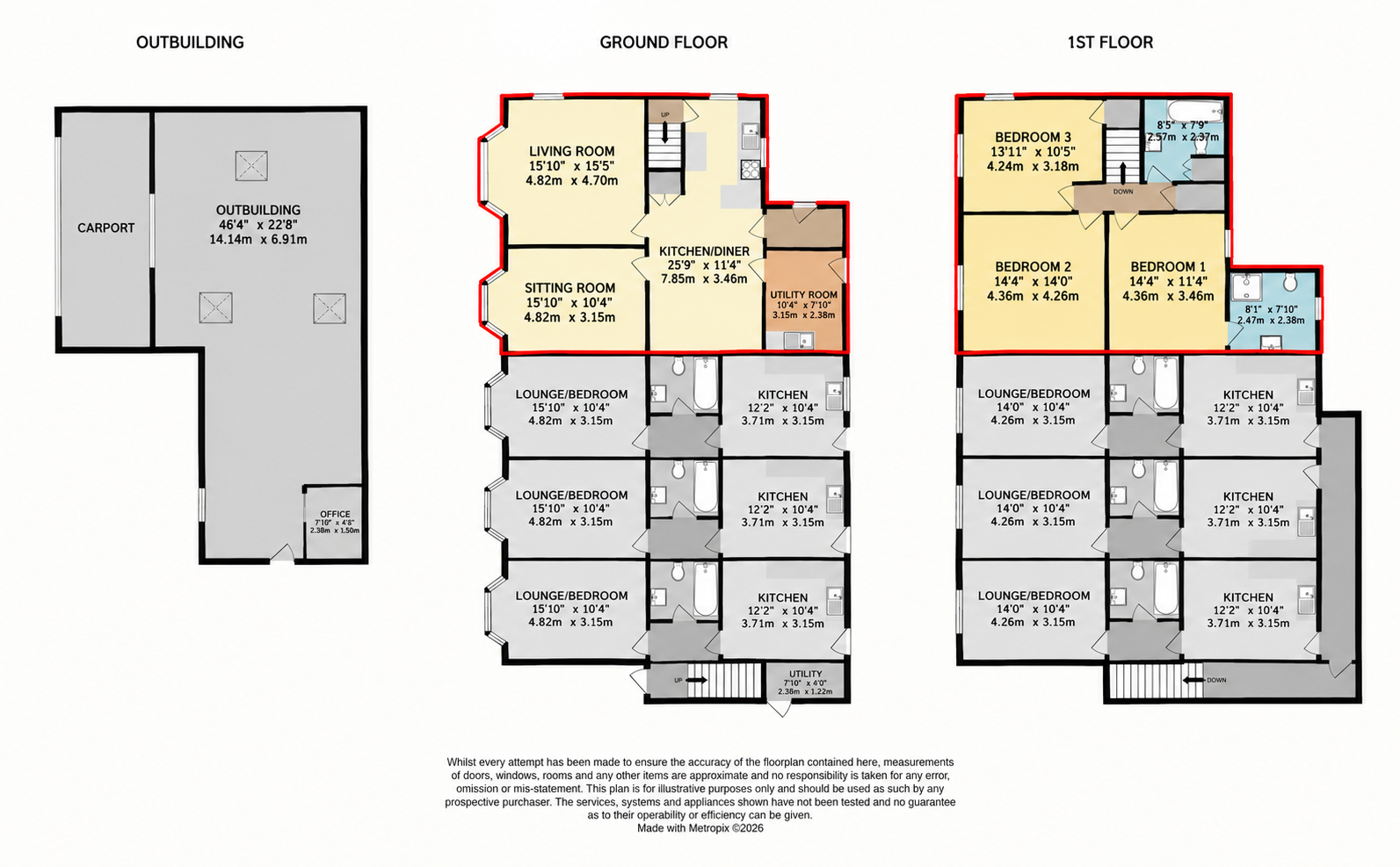 Park Lane, Hallow floorplan