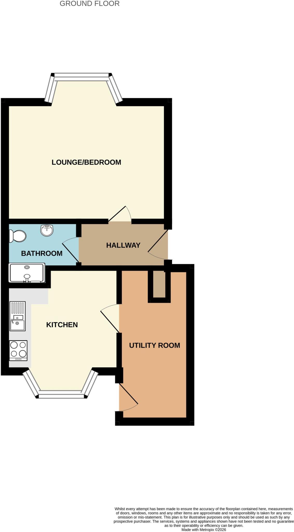 Queens Terrace, Scarborough, YO12 floorplan